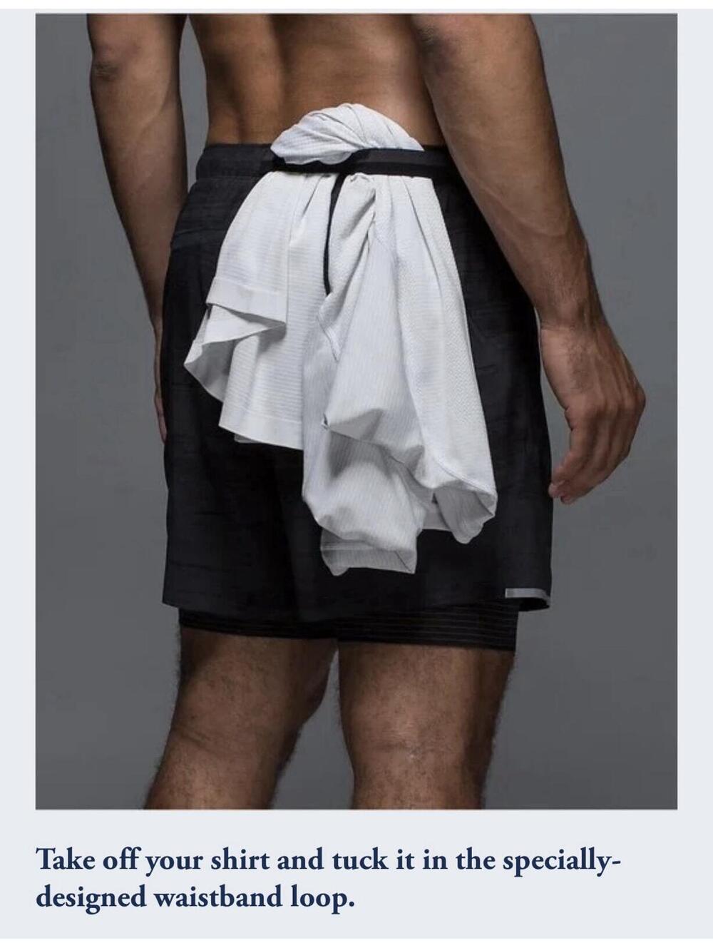 Lululemon Black Men’s Surge Shorts Medium Running 5.5”
